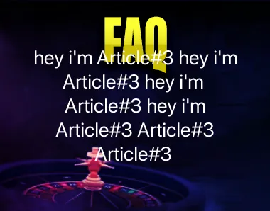 hey i'm article no.3